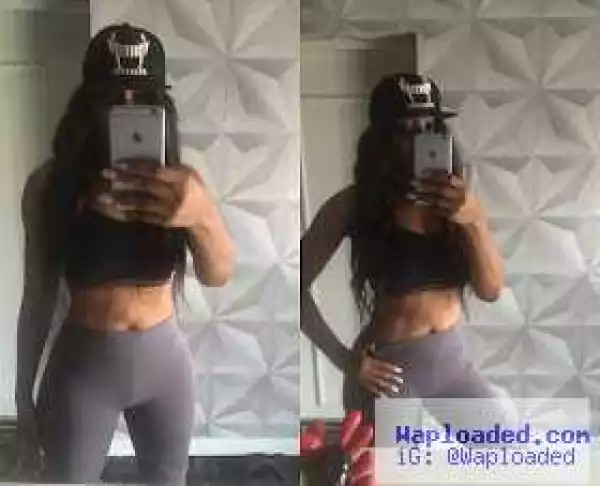 Actress Ebube Nwagbo shows off her toned abs in workout gear